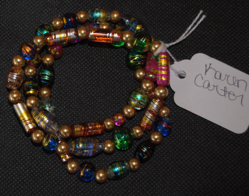 3-Strand multi-colored bracelet