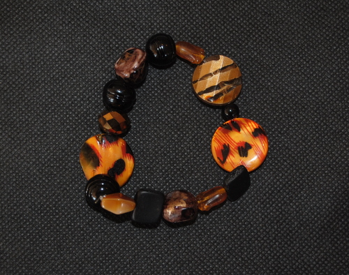 Animal Print Beaded Bracelet