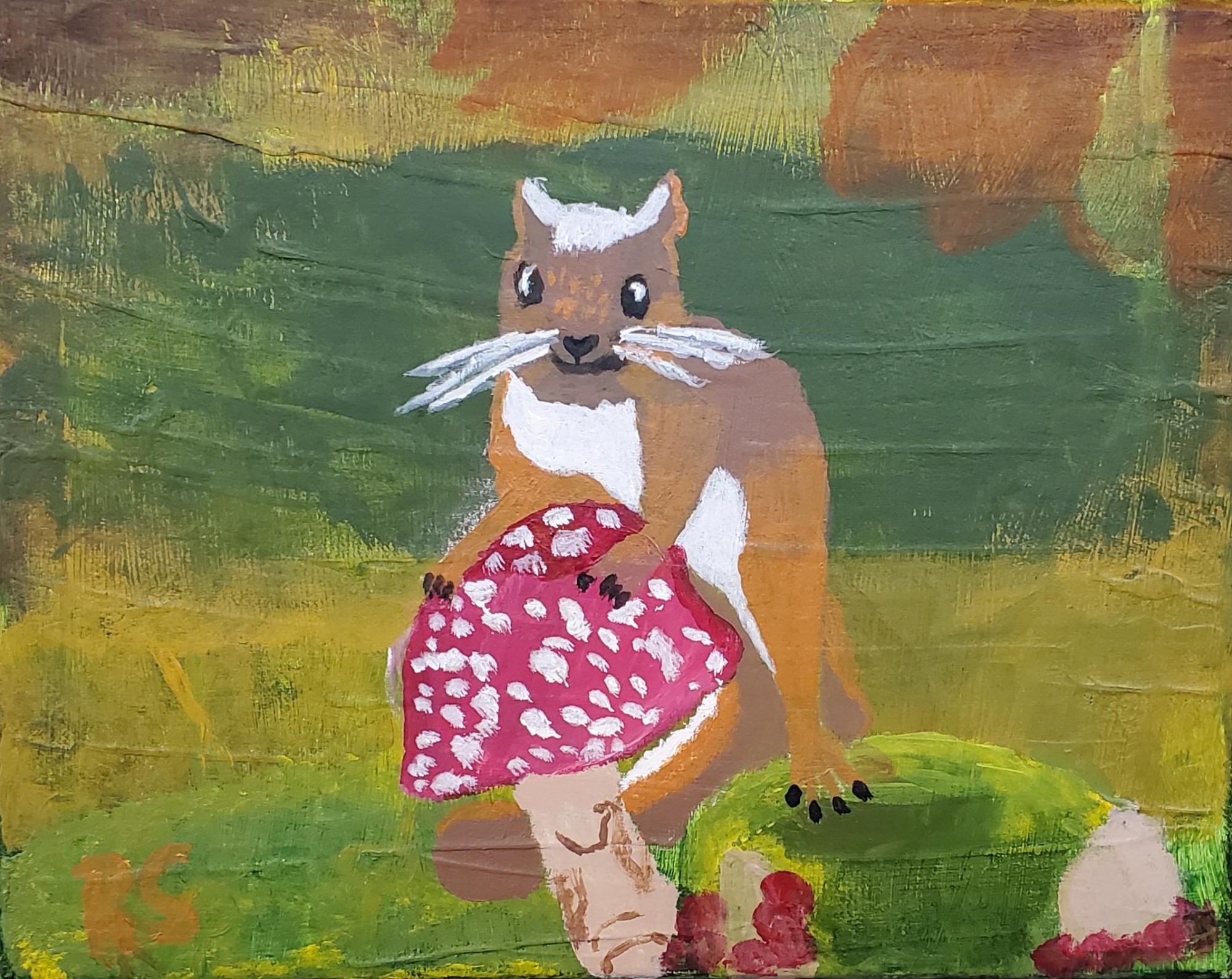 Squirrel & Mushroom 